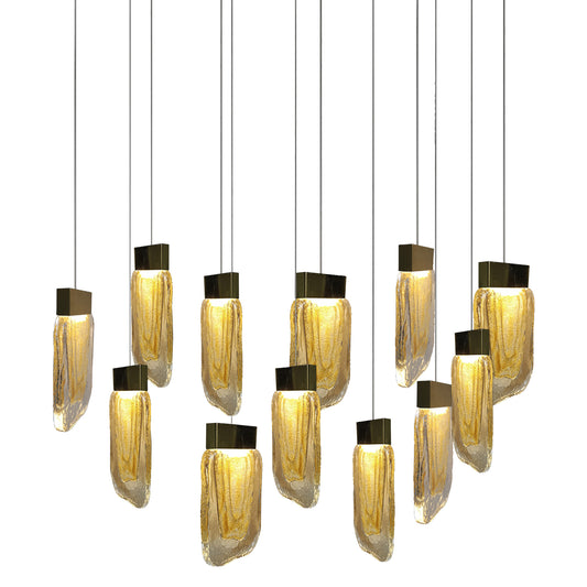 Candil Viva Oro de 12 Luces 4m  48W 90-130V 3840LM 30K Q36212-BG