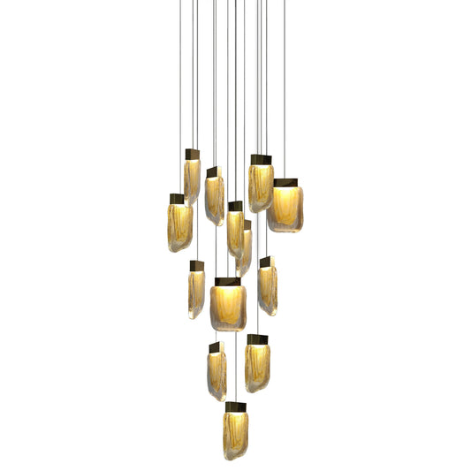 Candil Viva Oro de 13 Luces 4m 52W 90-130V 4160LM 30K Q36213-BG
