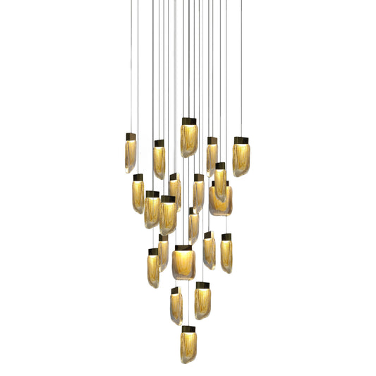 Candil Viva Oro de 21 Luces 4m 84W 90-130V 6720LM 30K Q36221-BG