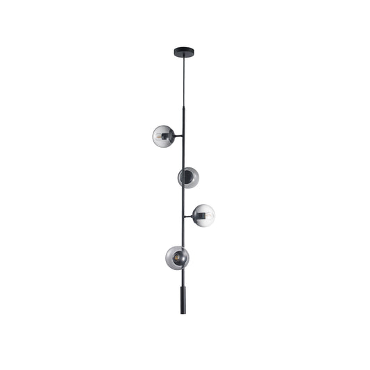 Candil LED Tulip Negro de 4 Luces 90-130V E26 Q81494-BK