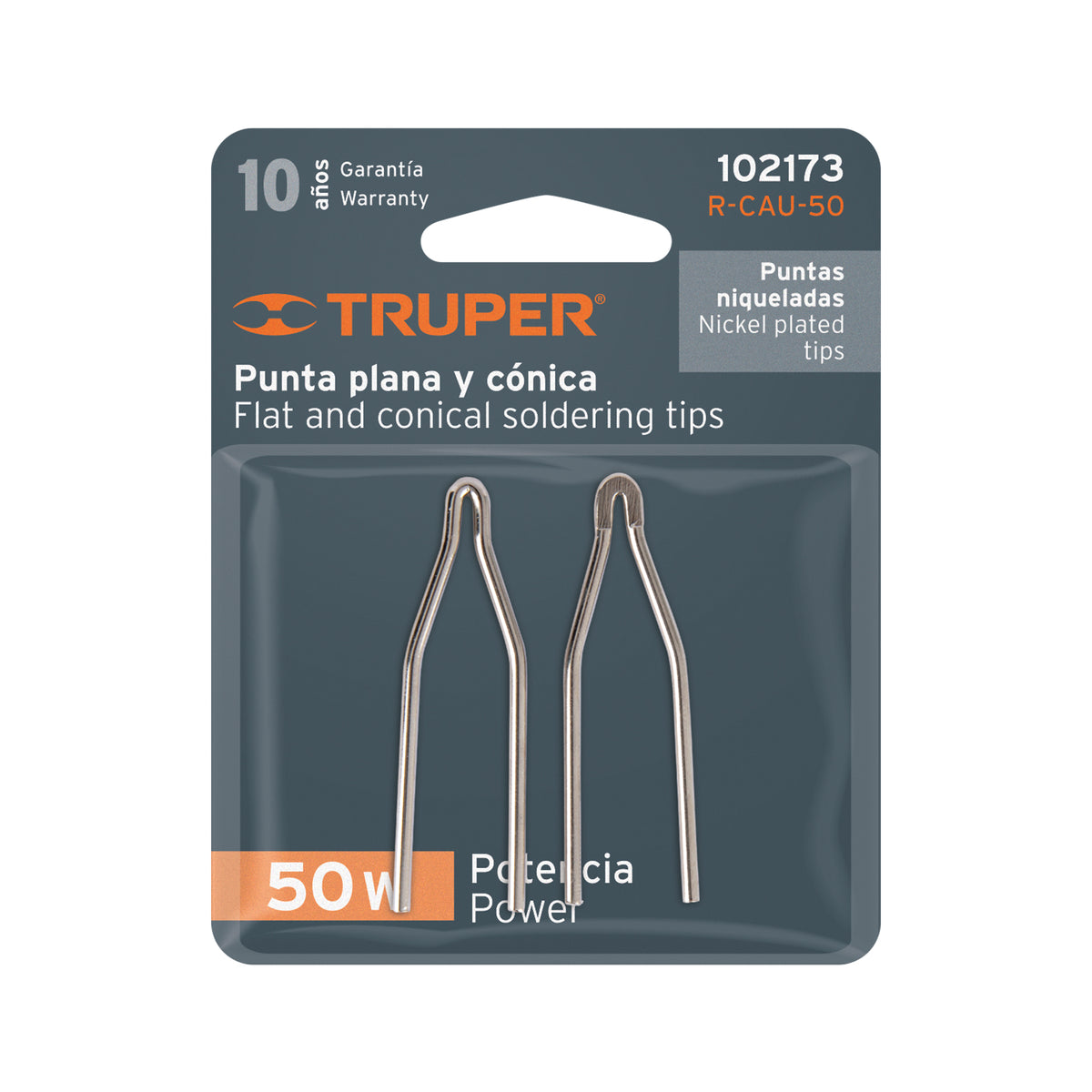 Juego de 2 puntas para cautín tipo pistola CAU-50, TRUPER — foto oficial 2