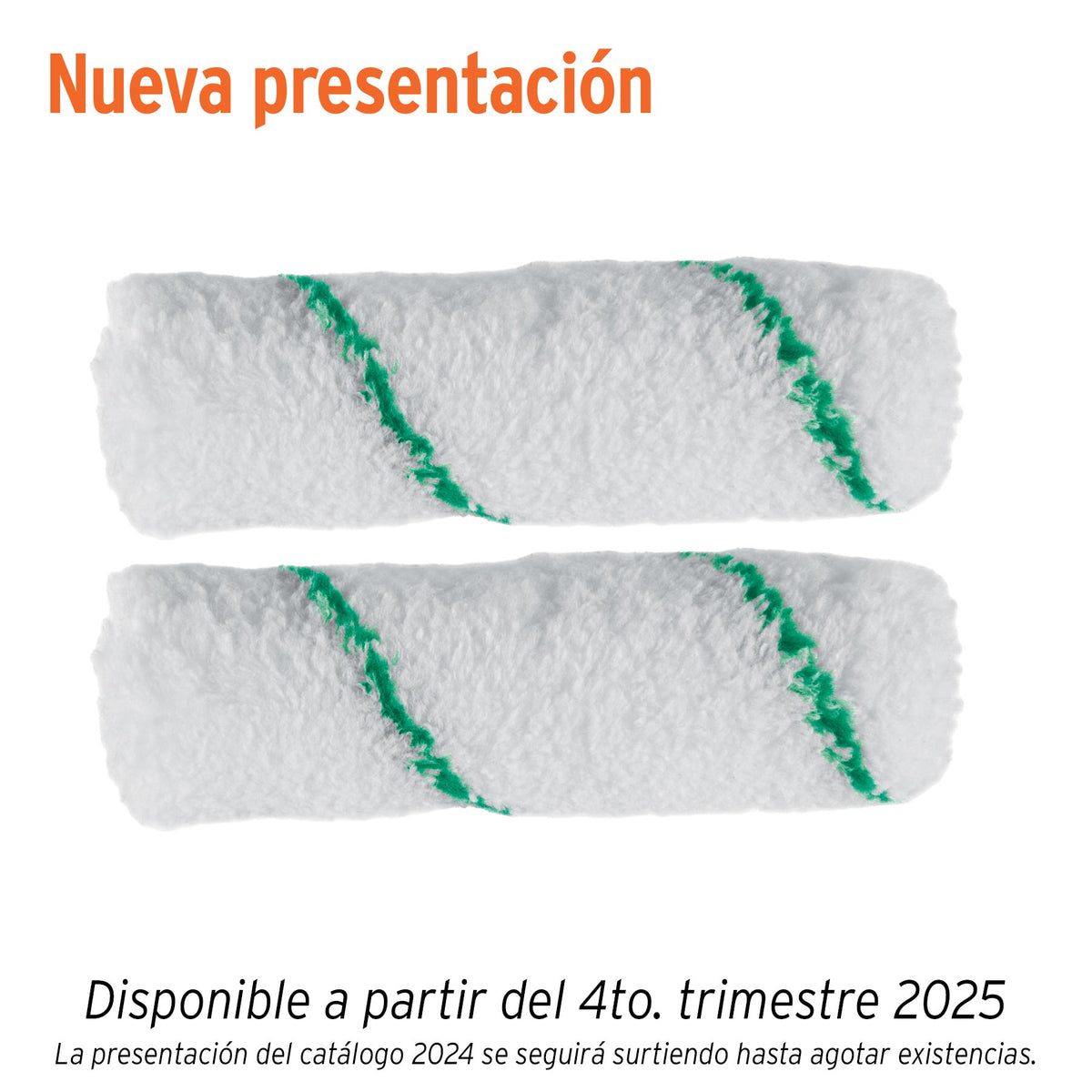 Bolsa c/2 felpas p/mini rodillo de microfibra 4'x3/8',TRUPER — foto oficial 1