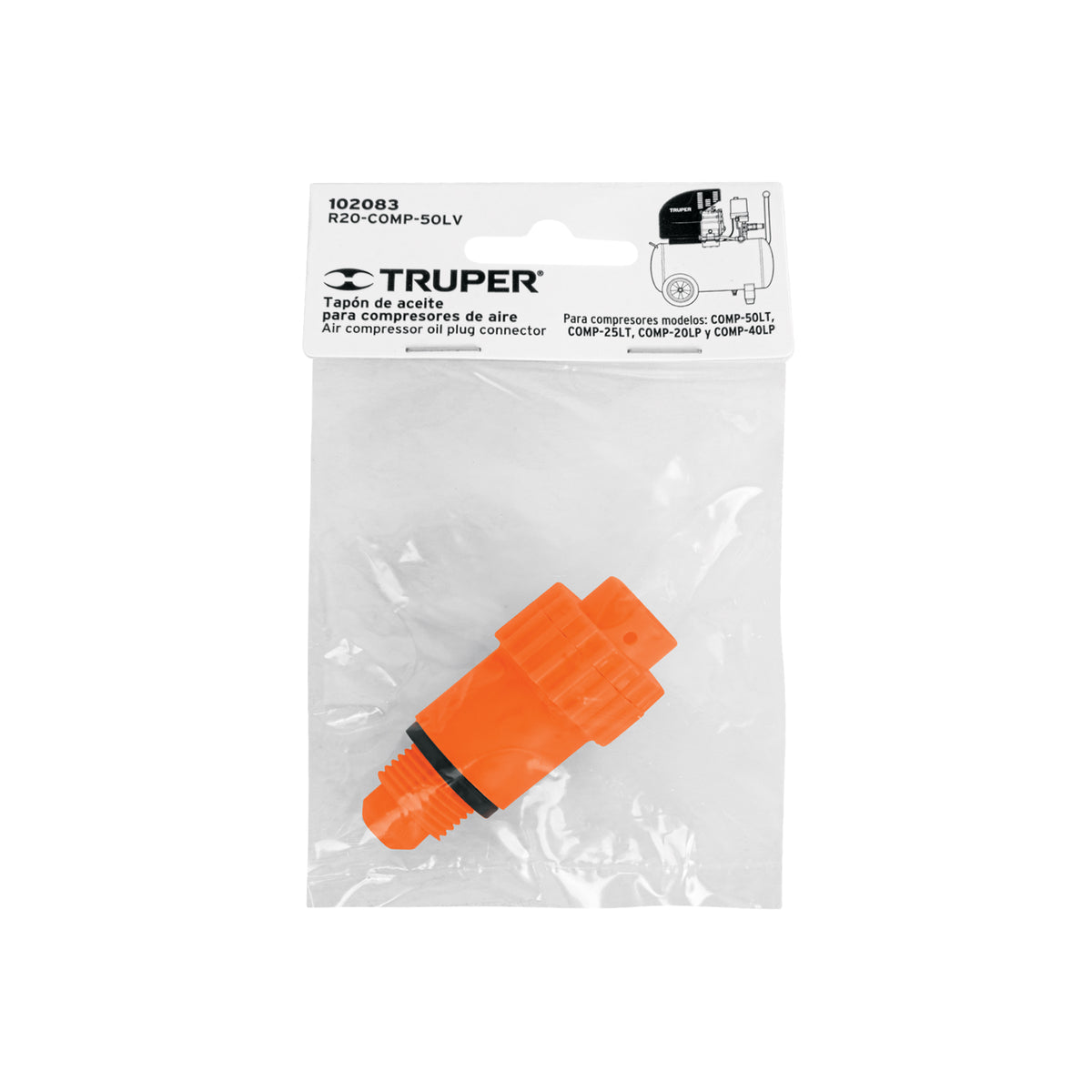 Tapón de aceite para compresores Grupo 8, TRUPER, Truper, SKU 102083 — vista 2