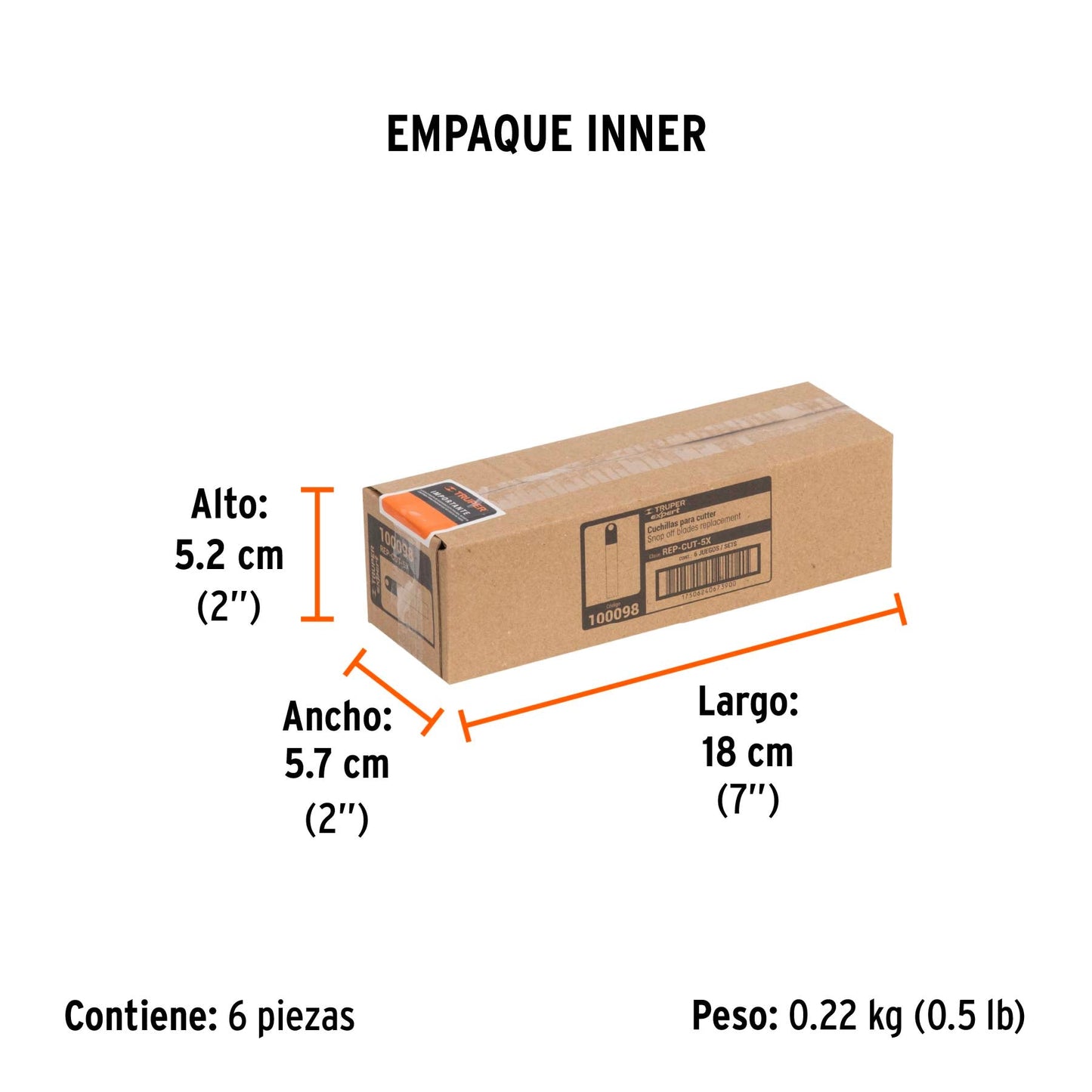 Estuche con 10 cuchillas SK2 de 9 mm para cutter Expert, SKU 100098 — vista 10