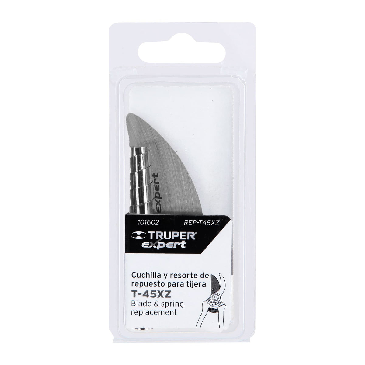 Cuchilla y resorte de repuesto para T-45XZ, TRUPER EXPERT, Expert, SKU 101602 — vista 2