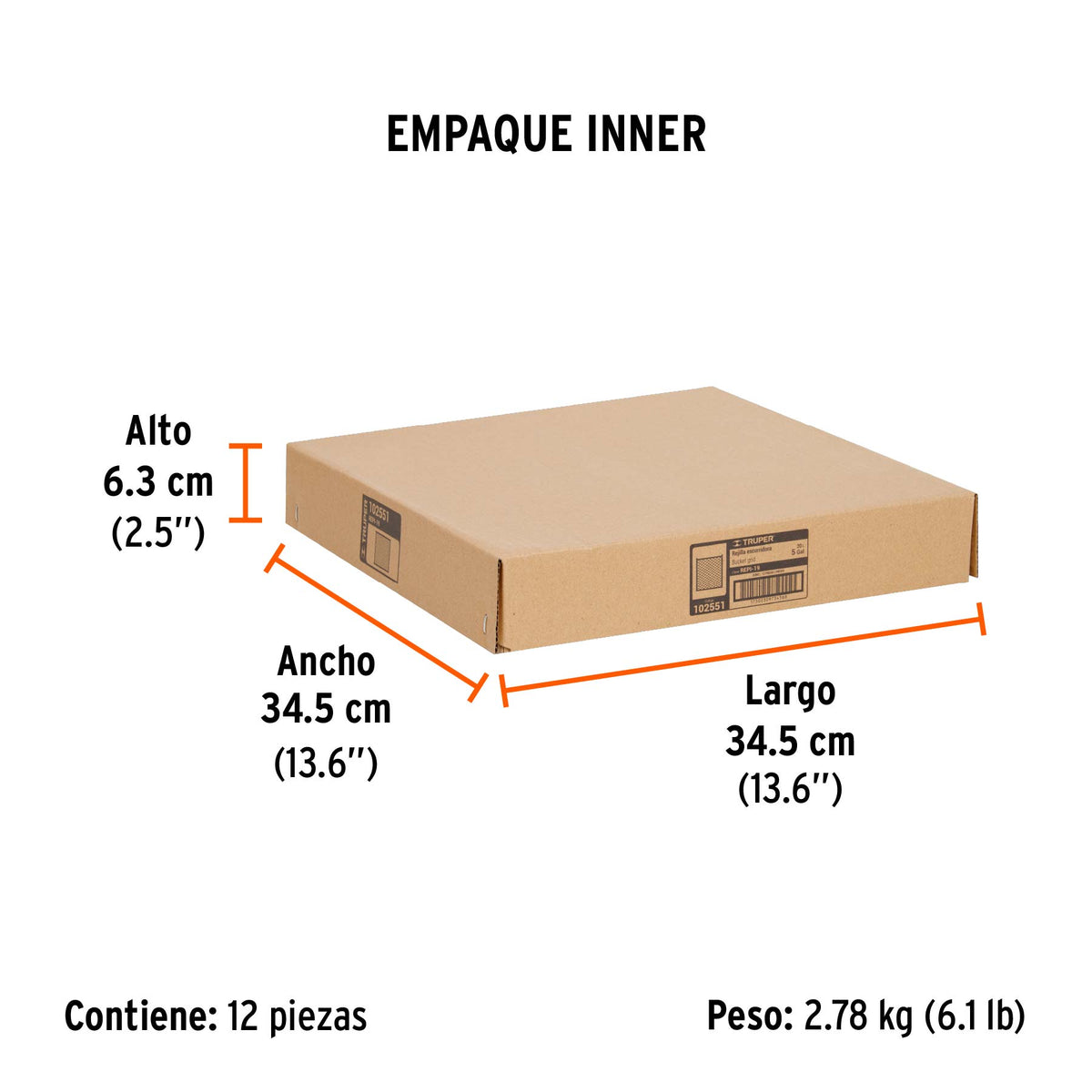 Rejilla escurridora para rodillos, TRUPER, Truper, SKU 102551 — vista 6