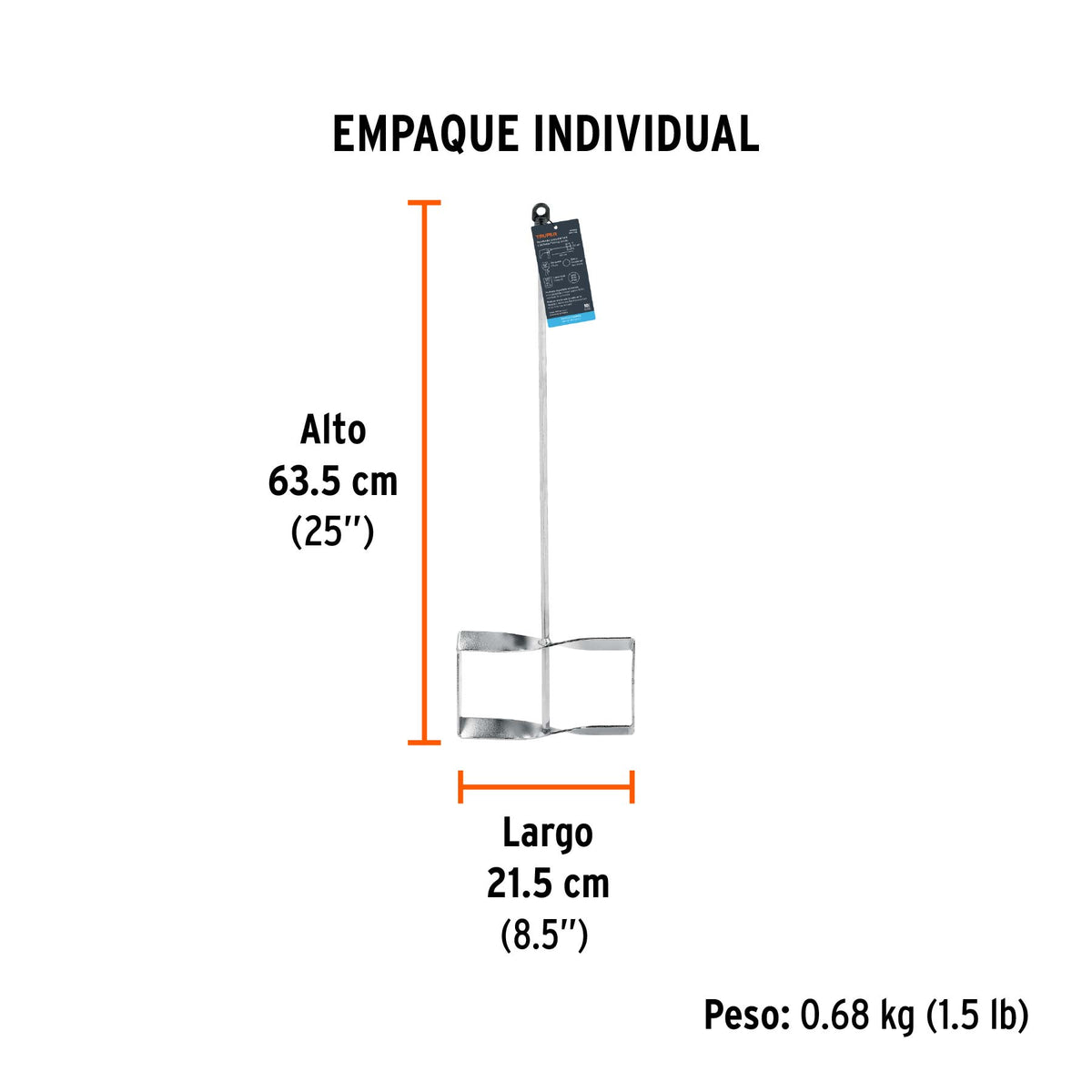 Revolvedor para mortero, 210mm de diámetro, TRUPER, Truper, SKU 102462 — vista 5