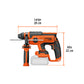 Rotomartillo SDS Plus/destornillador 20V, 2J, sin accesorios, Truper, SKU 103264 — vista 3