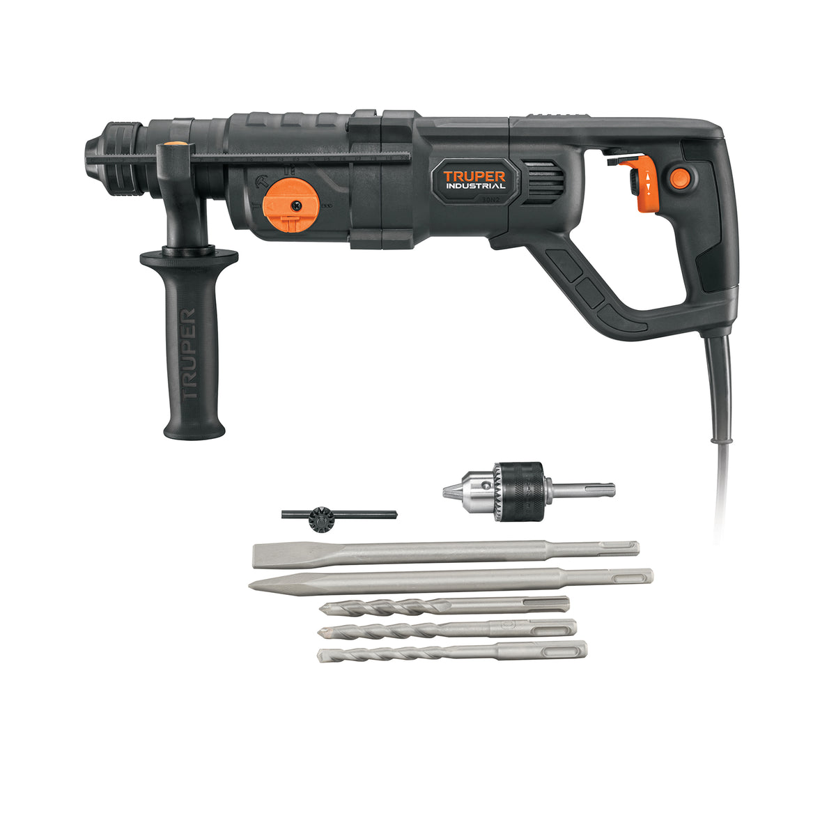 Rotomartillo SDS Plus/destornillador, 3.5 J, 800W, mango D, Truper, SKU 102873