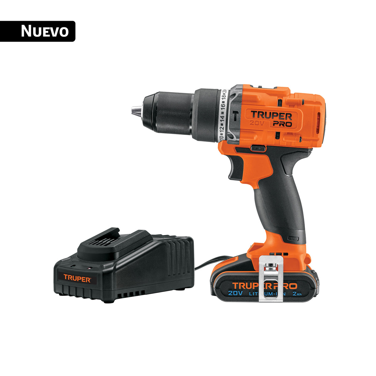 Rotomartillo/destornillador 1/2', 20V, 1 batería 2Ah, PRO — foto oficial 1