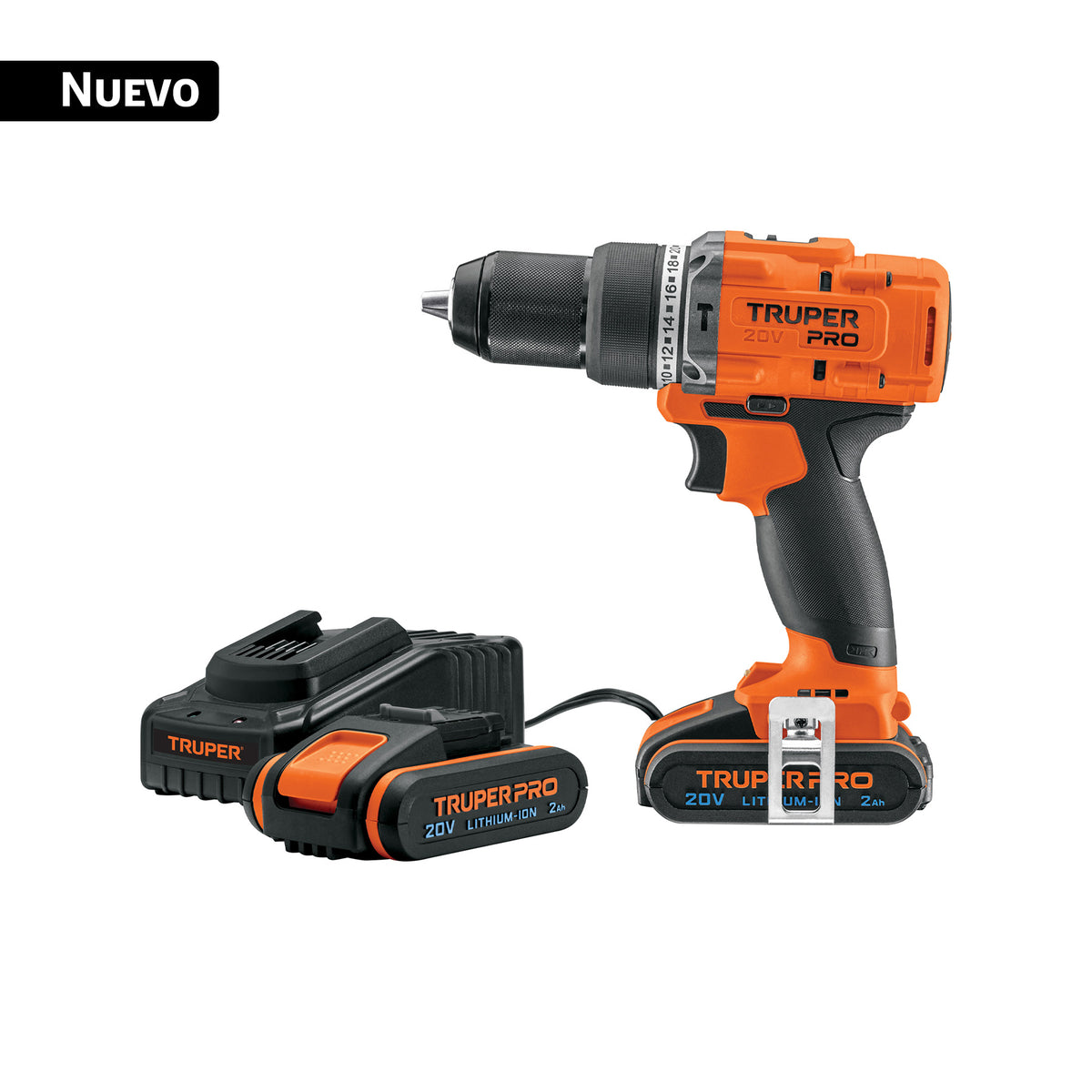 Rotomartillo/destornillador 1/2', 20V, 2 baterías 2Ah, PRO — foto oficial 1