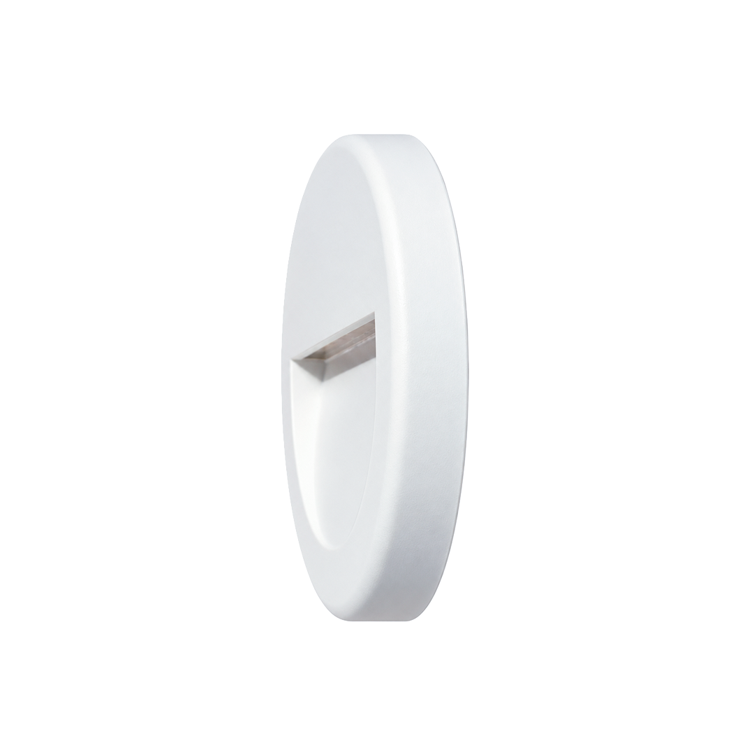LÁMPARA CORTESÍA LED CIRCULO BLANCO 11CM 3W 30K LUZ CÁLIDA LUMMI RP3BL/BC