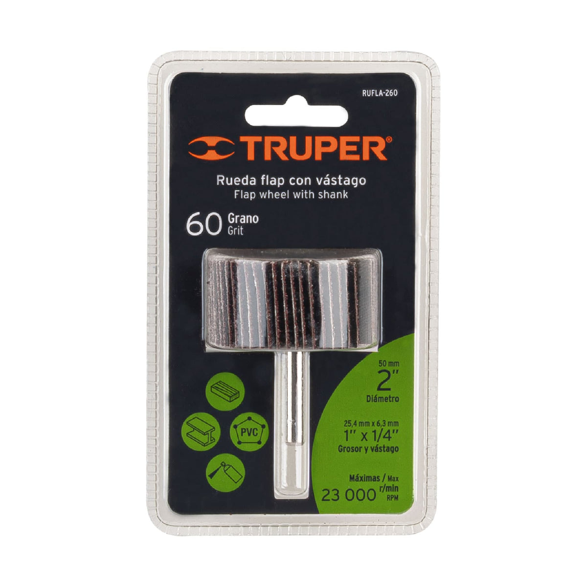 Rueda flap de 2' grano 60 TRUPER — foto oficial 2