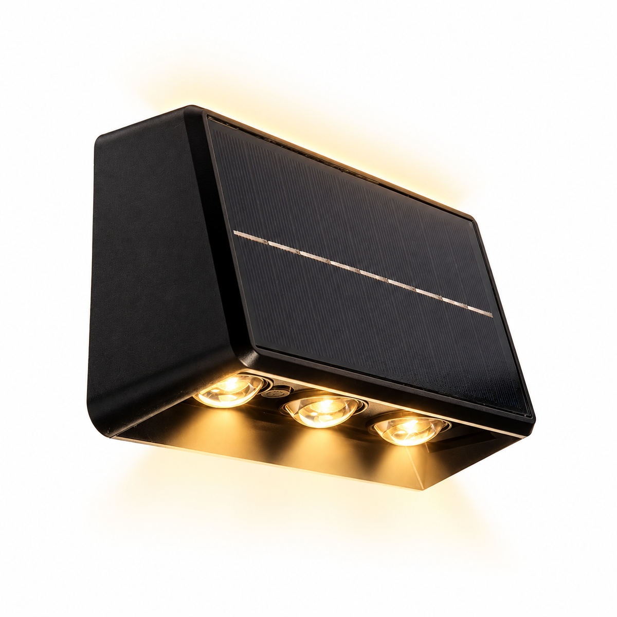 LÁMPARA ARBOTANTE MURO LED SOLAR 80LM CCT TRIPLE TEMPERATURA BOOMER SA6102AC
