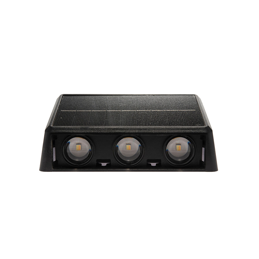LÁMPARA ARBOTANTE MURO LED SOLAR 80LM CCT TRIPLE TEMPERATURA BOOMER SA6102AC