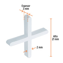 SEPARADORES DE LOSETAS 2 MM  BOLSA 200 PIEZAS TRUPER 12972 SELO-20