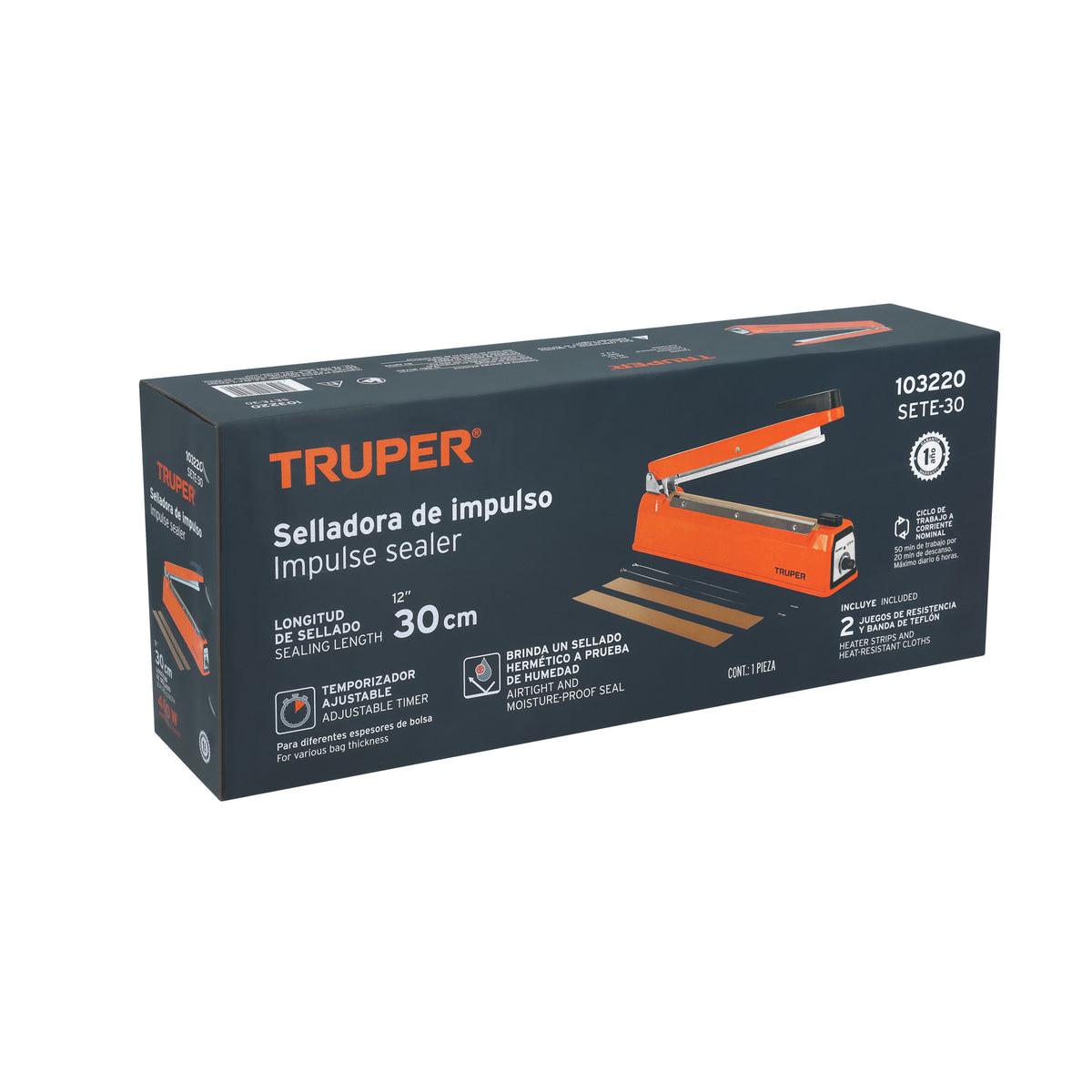 Selladora térmica 30 cm, 400 W, TRUPER — foto oficial 2