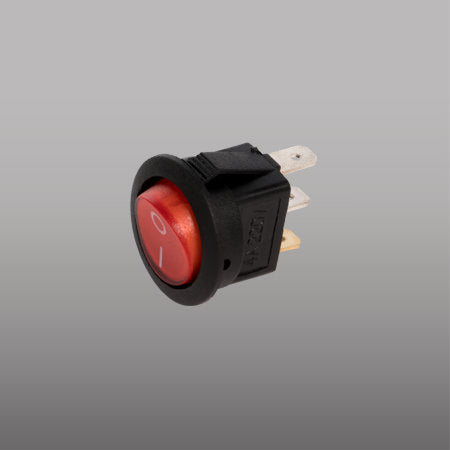 INTERRUPTOR DE BALANCIN REDONDO C/PILOTO NEGRO
