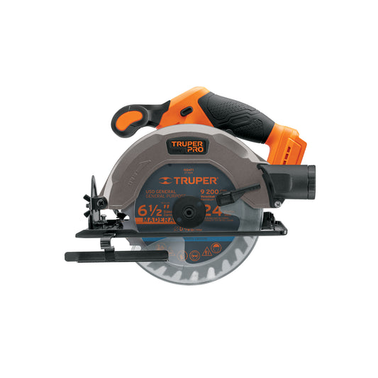 Sierra circular 6-1/2', 20V, sin accesorios, TRUPER PRO, Truper, SKU 103257