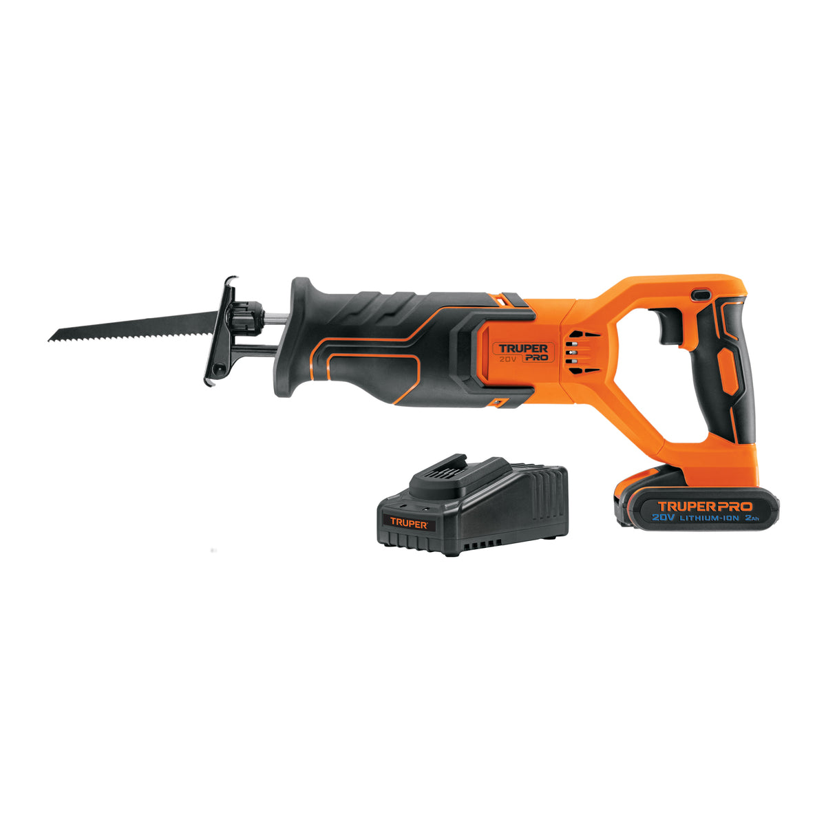 Sierra sable, 20V, 1 batería 2Ah, TRUPER PRO, Truper, SKU 103258
