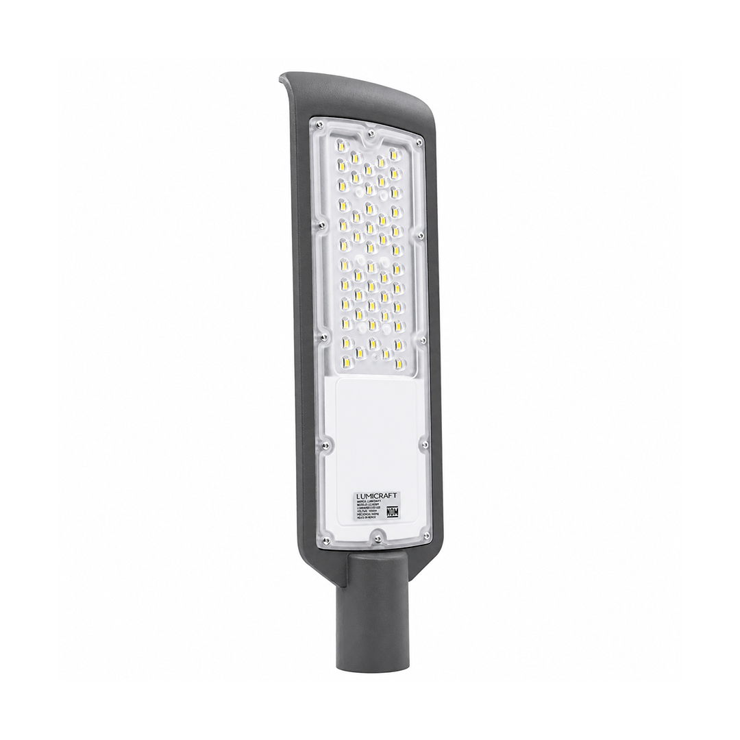 SUBURBANA STREET LIGHT CON FOTOCELDA 50W 5,000LM 65K LUZ FRÍA LUMICRAFT LDKM50W-FT