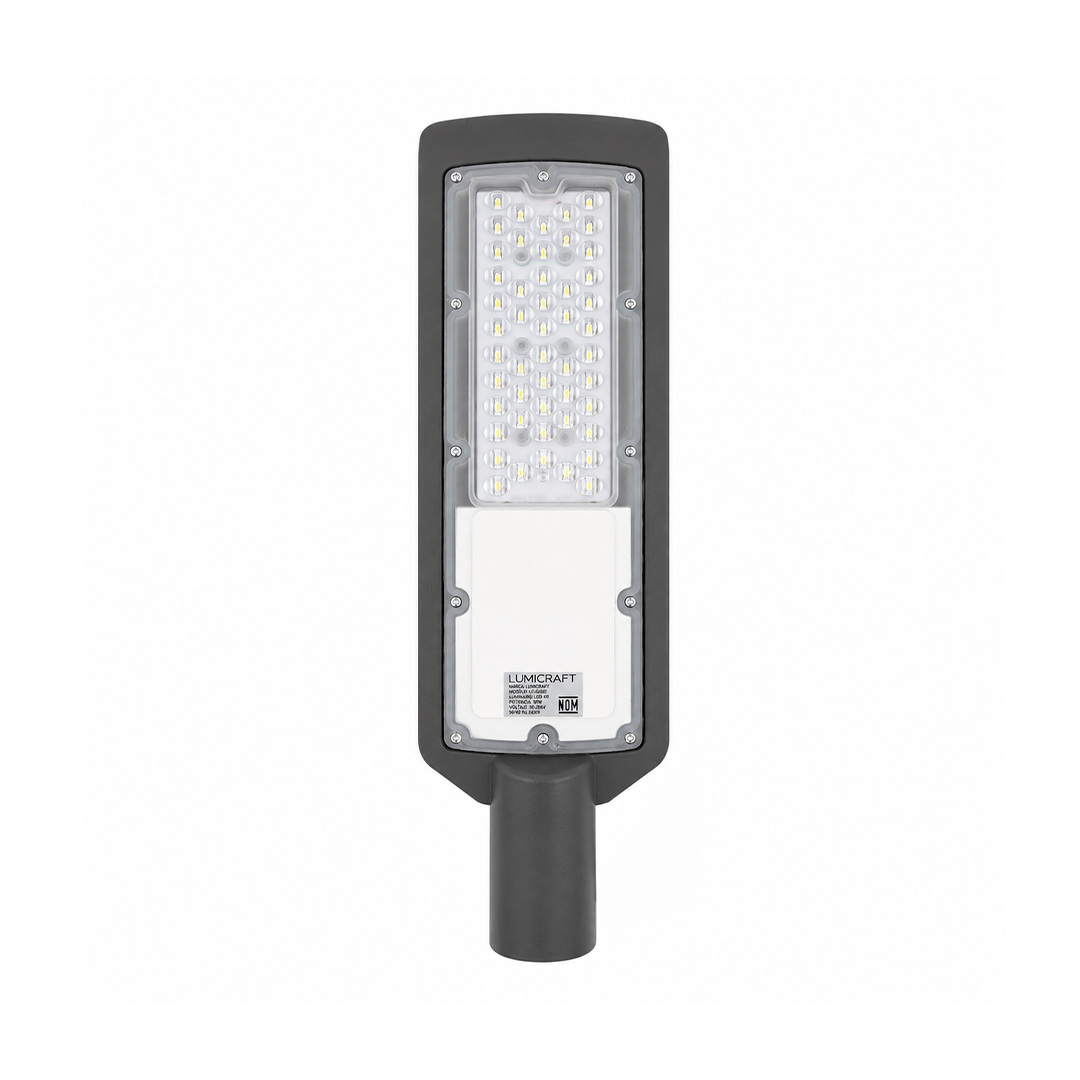 SUBURBANA STREET LIGHT CON FOTOCELDA 50W 5,000LM 65K LUZ FRÍA LUMICRAFT LDKM50W-FT