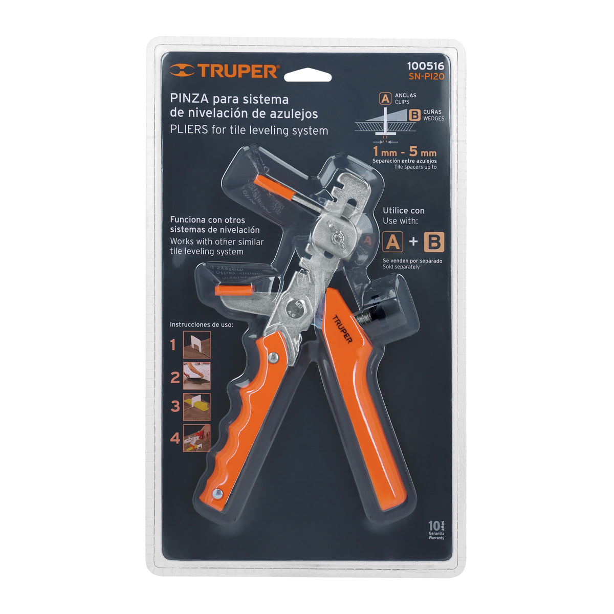 Pinza niveladora de azulejos, TRUPER, Truper, SKU 100516 — vista 2