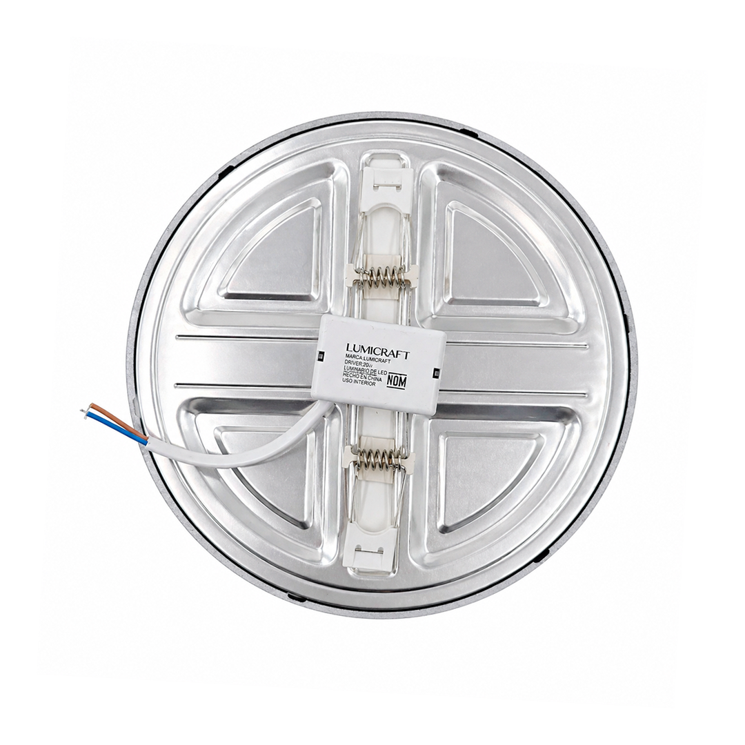 Panel Led Slim Negro Ajustable Luz Fría 15W 100-265V 1350LM 65K PLAJ15W-NG