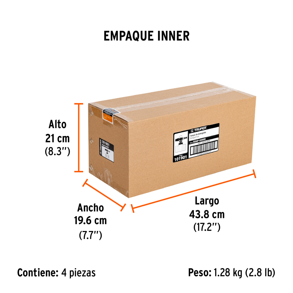 Dispensador de jabón para HILA-2000, TRUPER, Truper, SKU 101901 — vista 6
