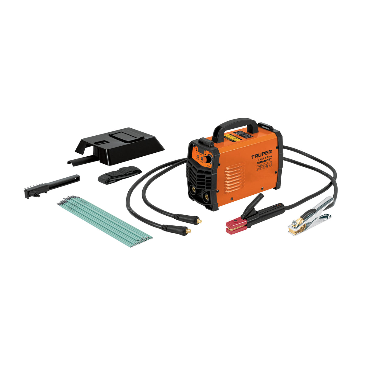 Soldadora inversora 160A, bi-voltaje 127/220V, TRUPER — foto oficial 1
