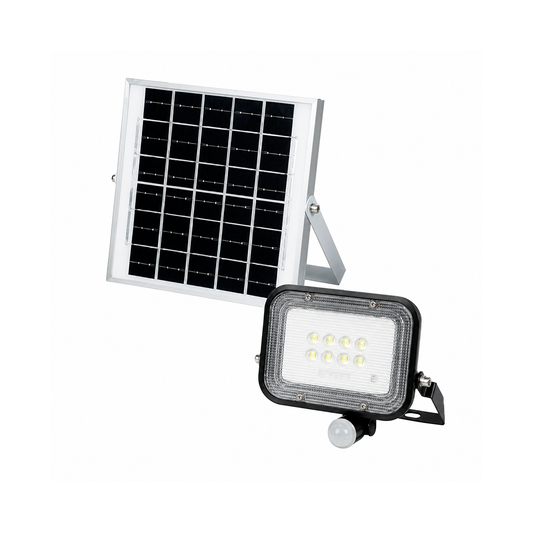 REFLECTOR LED SOLAR SENSOR MOVIMIENTO IP65 1,000LM 65K LUZ FRÍA TECNOLED SO-REF100