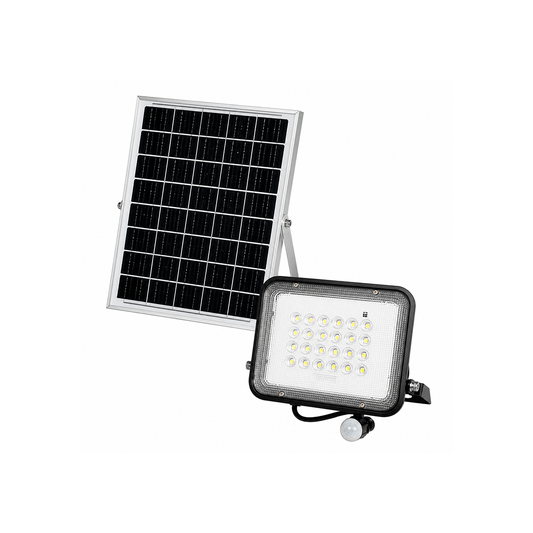 REFLECTOR LED SOLAR SENSOR MOVIMIENTO IP65 1,700LM 65K LUZ FRÍA TECNOLED SO-REF200