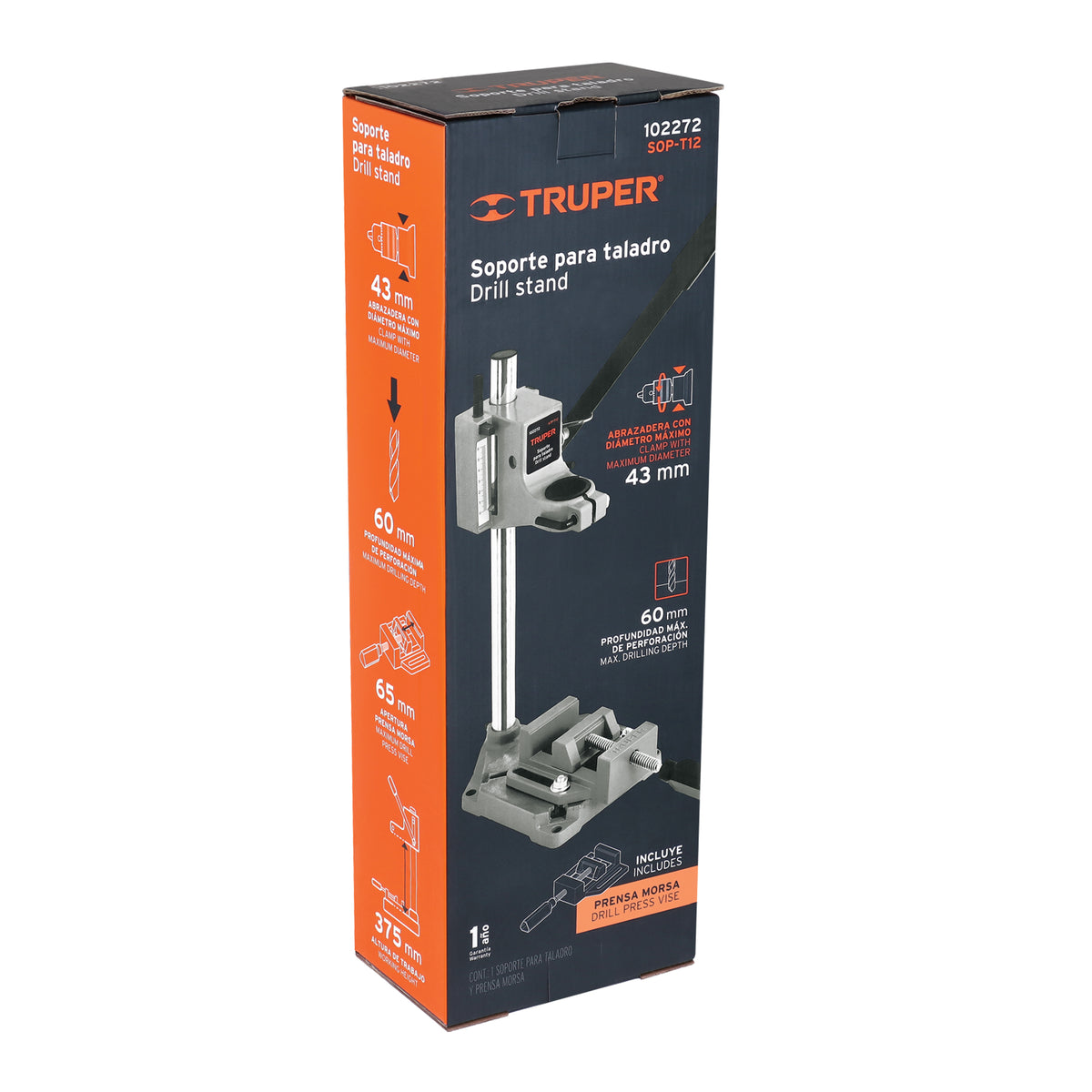 Soporte vertical para taladro 3/8'-1/2', TRUPER, Truper, SKU 102272 — vista 2