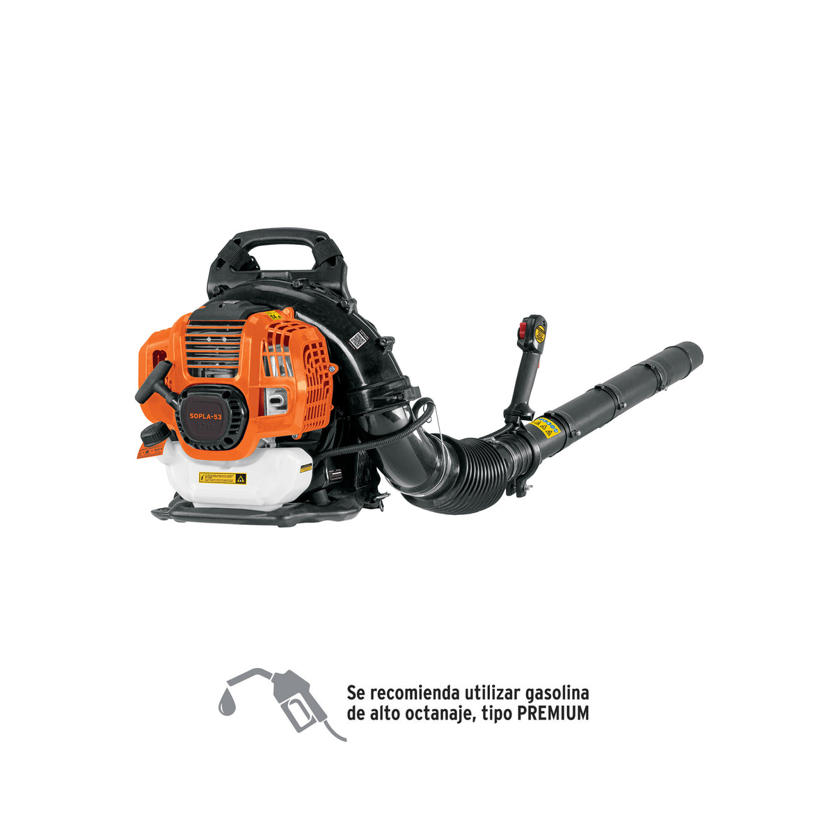 Sopladora con motor de 53cc a gasolina, tipo mochila, TRUPER, Truper, SKU 102970