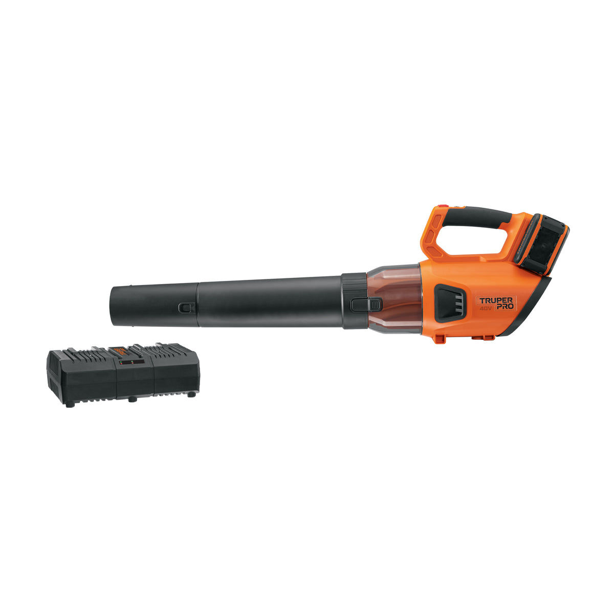 Sopladora inalámbrica 40V, 2 baterías 2Ah, 1 carg.dual, PRO, Truper, SKU 103303