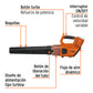 Sopladora inalámbrica 40V, sin accesorios, TRUPER PRO, Truper, SKU 103555 — vista 3