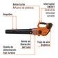 Sopladora inalámbrica 40V, 2 baterías 2Ah, 1 carg.dual, PRO, Truper, SKU 103303 — vista 3