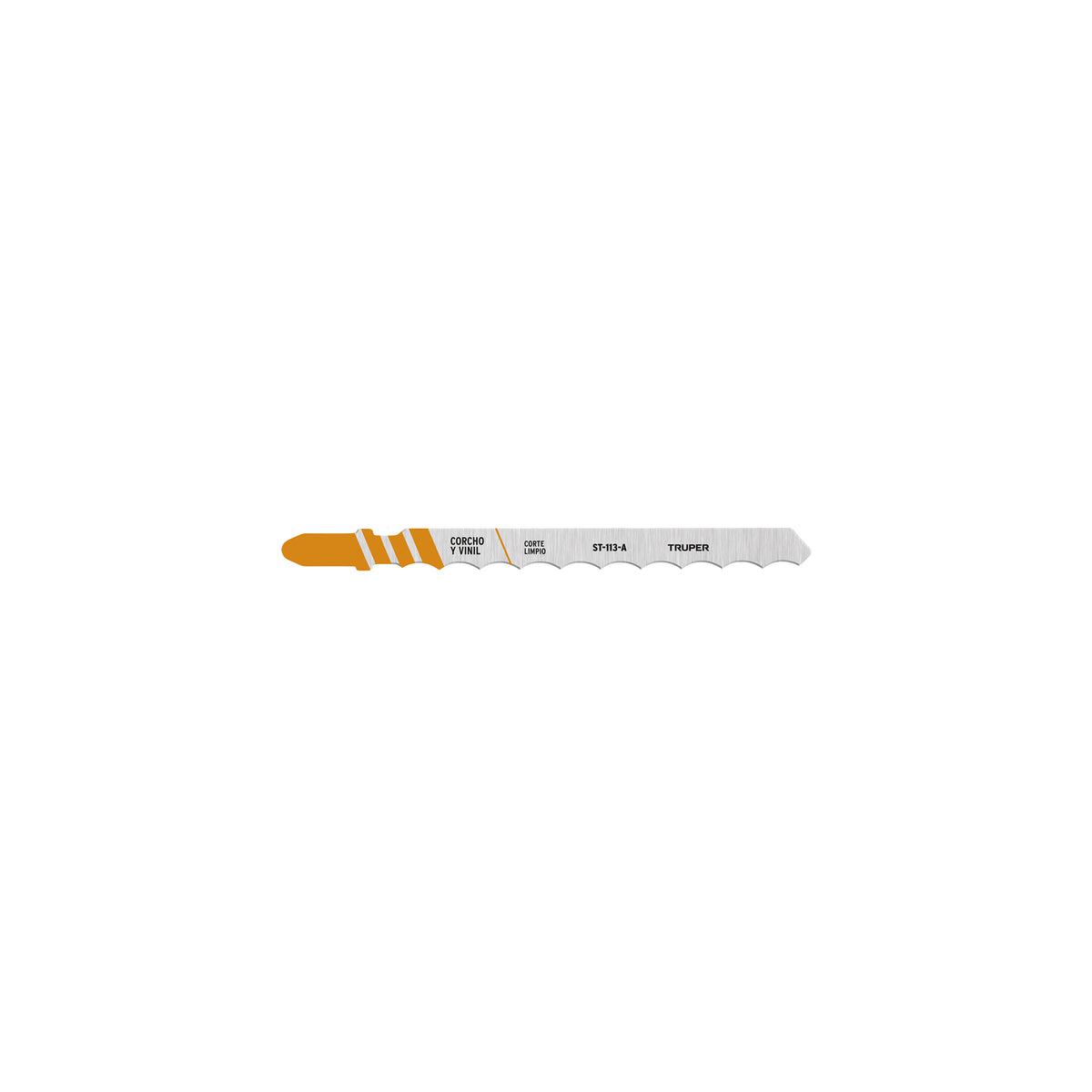 Blíster 5 seguetas T, cuchilla HCS, para material suave, Truper, SKU 103070