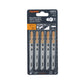 Blíster 5 seguetas T, cuchilla HCS, para material suave, Truper, SKU 103070 — vista 2