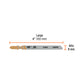 Blíster 5 seguetas T, cuchilla HCS, para material suave, Truper, SKU 103070 — vista 3