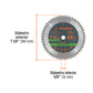 Disco sierra 7-1/4' multimaterial, 60 dientes centro 5/8', Truper, SKU 103035 — vista 3