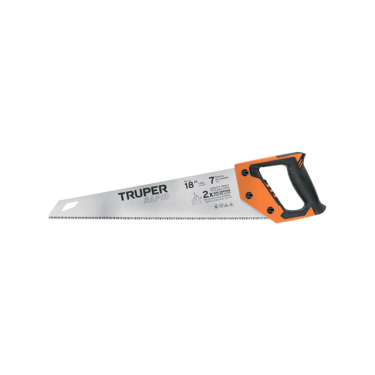 Serrucho Rapid 18', 7 DPP, mango Comfort grip, TRUPER — foto oficial 1