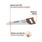 Serrucho Rapid 18', 7 DPP, mango de madera, TRUPER, Truper, SKU 102950 — vista 3