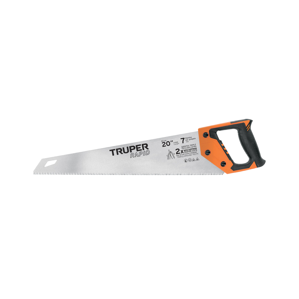 Serrucho Rapid 20', 7 DPP, mango Comfort grip, TRUPER — foto oficial 1