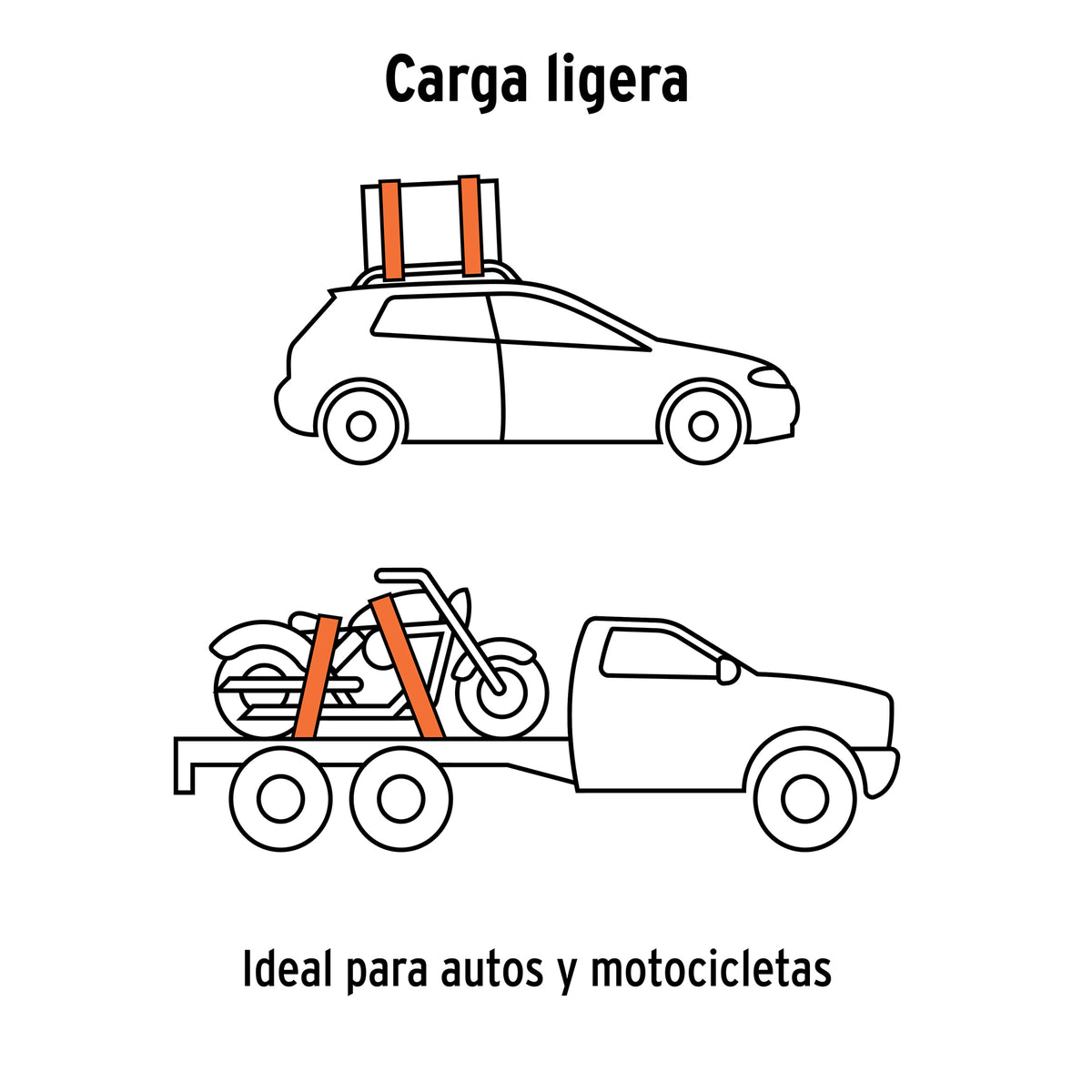 Juego de 4 sujetadores con matraca carga máxima 675 kg, Truper, SKU 101742 — vista 3