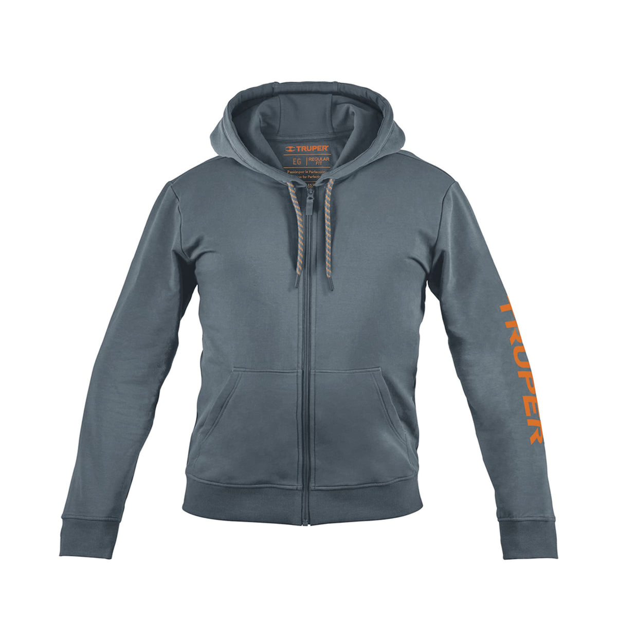 Sudadera gris para caballero talla EG, TRUPER — foto oficial 1