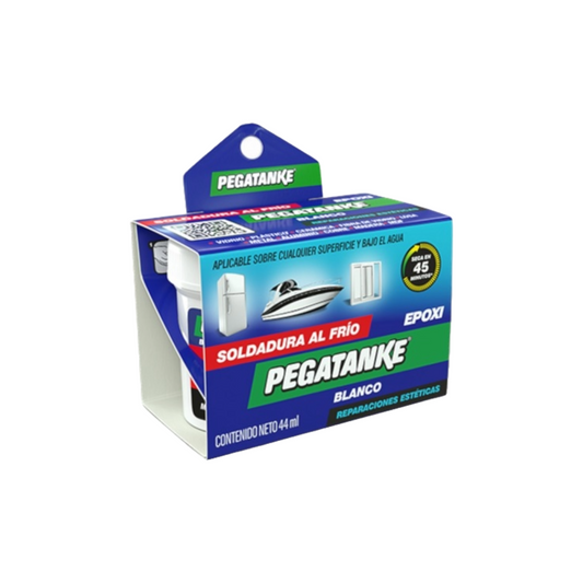 PEGAMENTO EPOXICO SOLDADURA EN FRIÓ 44ML PEGATANKE BLANCO