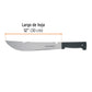 Machete rambo 12', cacha inyectada negra, TRUPER, Truper, SKU 100655 — vista 4