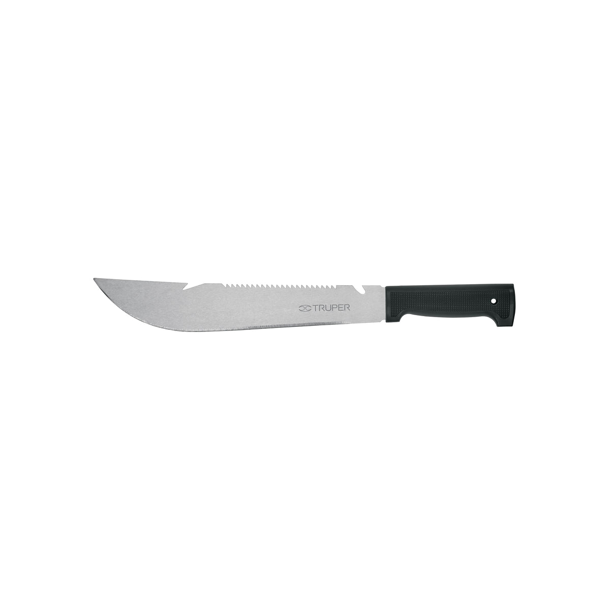 Machete rambo 12' cacha inyectada negra con funda TRUPER — foto oficial 1
