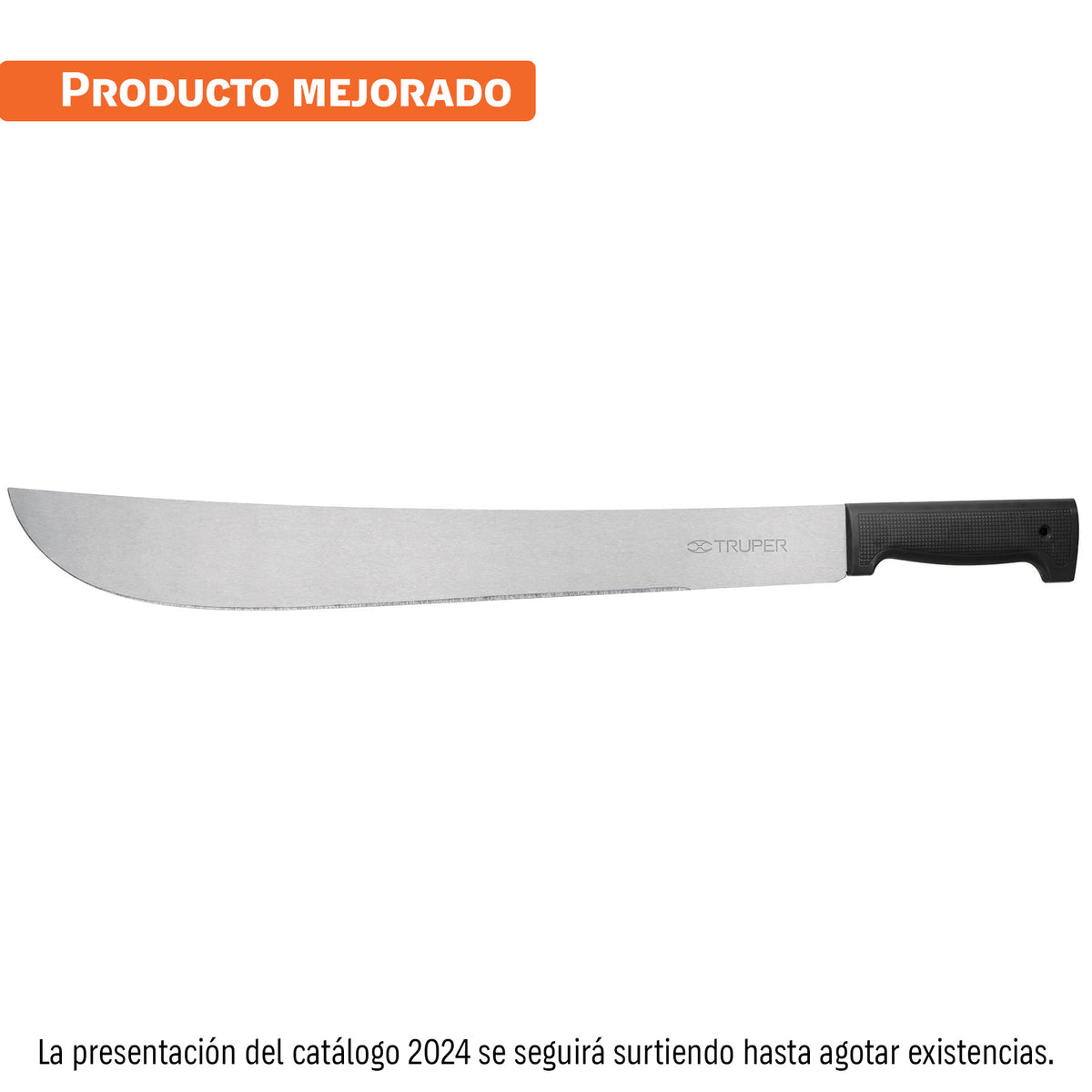 Machete estándar 18' cacha negra inyectada, en bolsa, TRUPER, Truper, SKU 10256